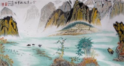 于山水间绘就艺术华章——评湖南国画家戴建华