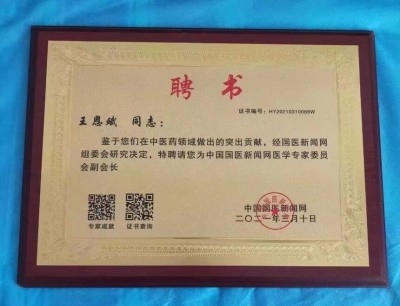 中华医圣王叔和第八十七代传承王恩斌